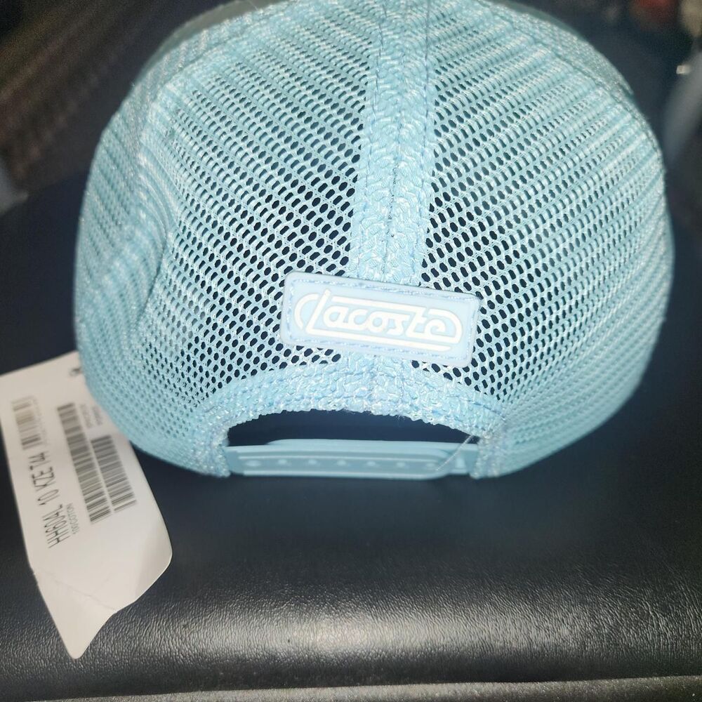 Lacoste Sport Light Blue Trucker Hat - Picture 4 of 7